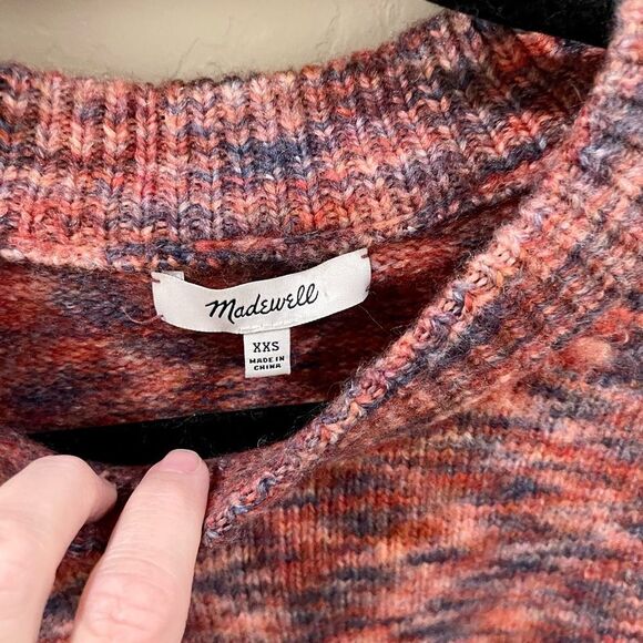 Madewell Birchmont space dye knit side button wool blend sweater - Picture 7 of 7